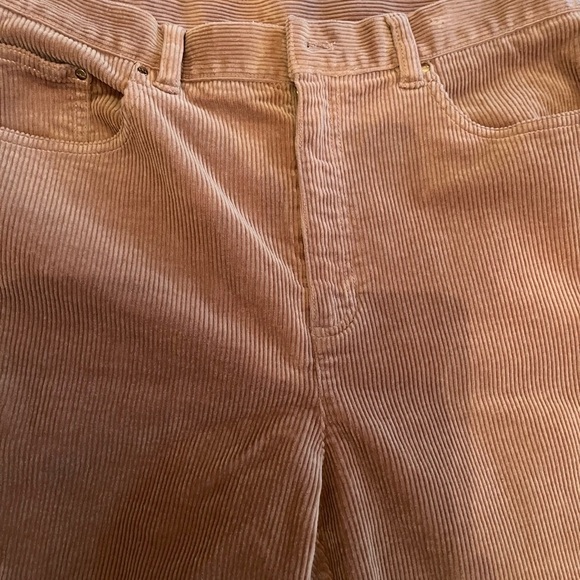 Vintage  Polo Ralph Lauren Corduroy Pants Size 14 Tan Wide Leg Tan - Picture 2 of 10